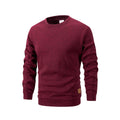 Men's Long Sleeve Sweaters Crew Neck Basic Pullover Shirts Autumn Warm Streetwear Outdoor Jogger Casual Loose Sweatshirt Hoody