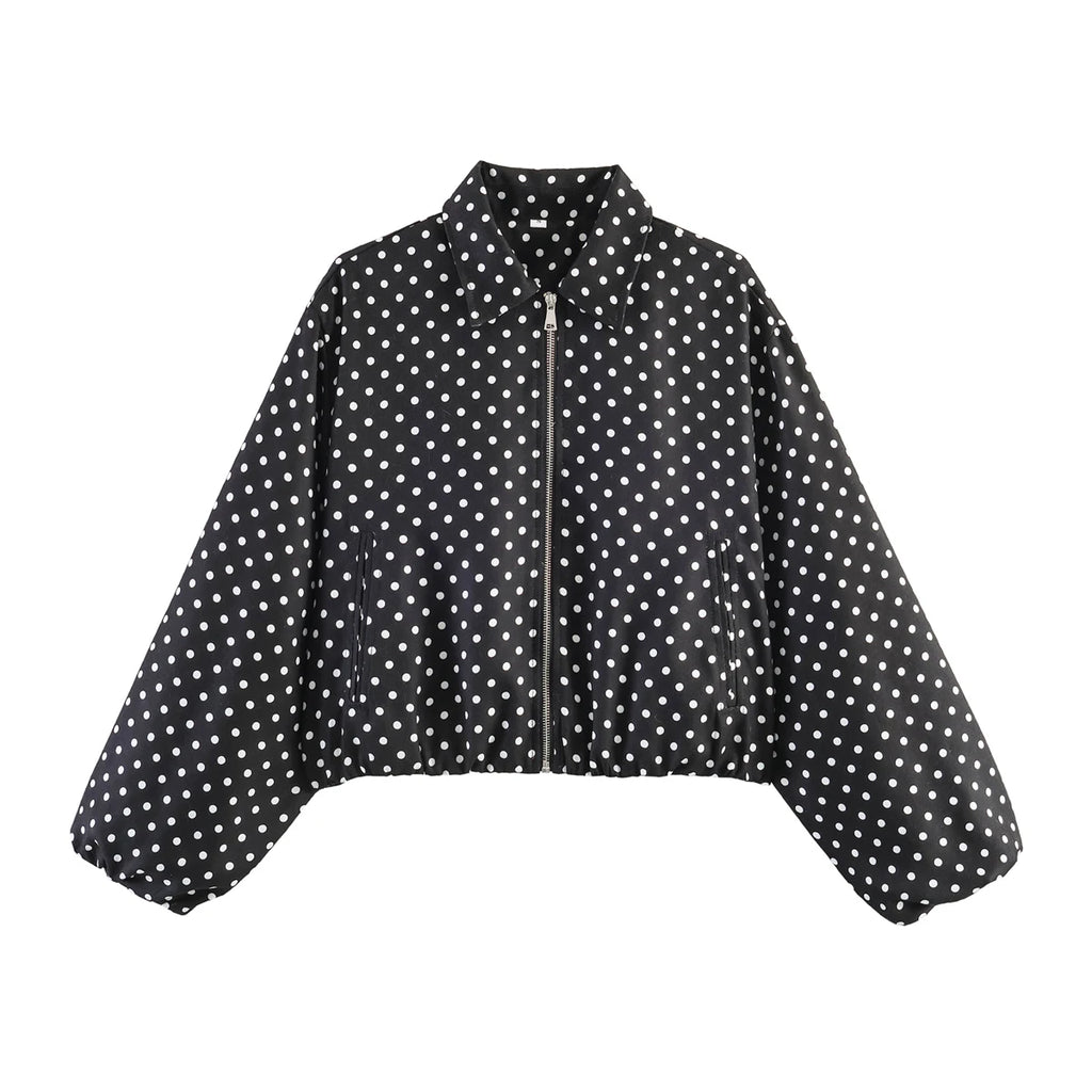 SLTNX Women's Bomber Jacket Zip Puffed Varsity Jackets for Women Cropped
